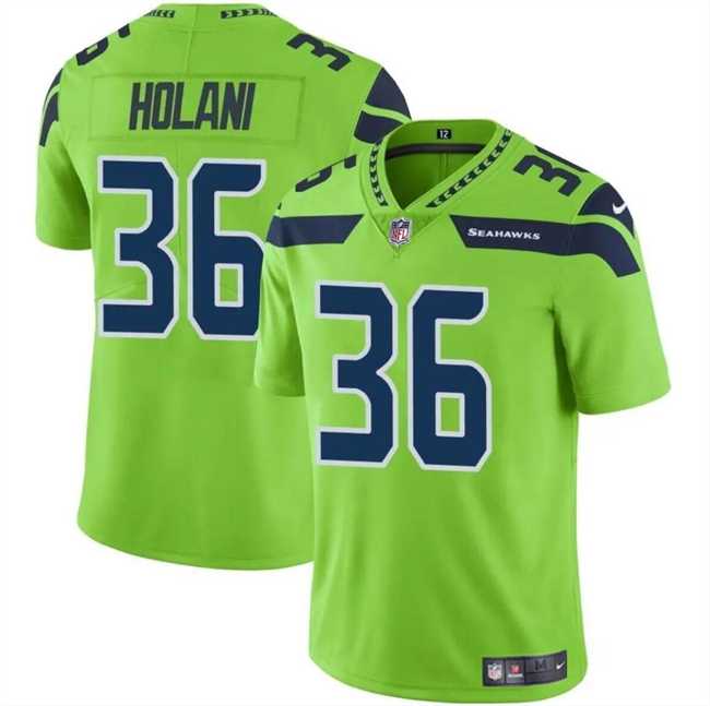 Men & Women & Youth Seattle Seahawks #36 George Holani Green Vapor Limited Football Stitched Jersey